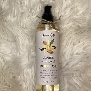 Grass Roots Vanilla Almond Scented Body Oil 8 fl oz For Dry & Damaged Skin - Picture 1 of 3