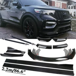 For Ford Explorer 00-2008 Front Bumper Lip Spoiler Side Skirts Rear Glossy Black - Picture 1 of 22