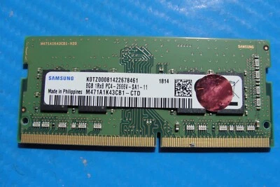 MSI GS63 Stealth 8RE-009US Samsung 8GB 1Rx8 Memory RAM SO-DIMM M471A1K43CB1-CTD - Image 1 of 2