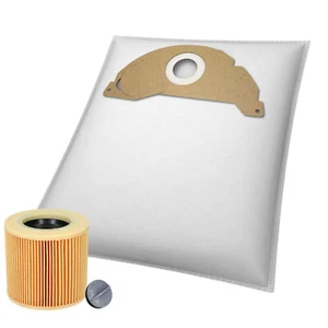 Staubsaugerbeutel Vlies +/- Filter für Kärcher MV 2 , WD 2 , A 2000 - A 2099 - Bild 1 von 12