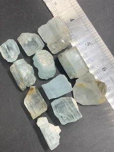 403 Carats Beautiful Aquamarine Crystals Lot Of 11 Pieces. - Picture 1 of 10