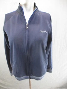 Quicksilver Size L(16/18) Boys Blue Cotton Blend Full Zip Athletic Jacket 1Bl9 - Picture 1 of 11