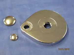 MG NEU MGB GT HECKKLAPPENSTREBE CHROM ABDECKUNG UND 2 KAPPEN *** EB161 - Bild 1 von 2