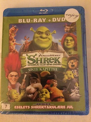 SHREK 'Forever After' BLUE-RAY +DVD 2- Disc Combo Pack (Norwegian Import)  - Image 1 of 2
