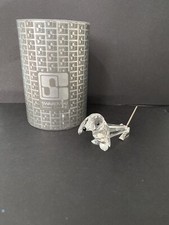 Swarovski Crystal Dachshund w/ Spring Coil Tail Figurine 7641075000 Mib