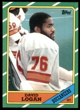 1986 Topps David Logan Tampa Bay Buccaneers #381