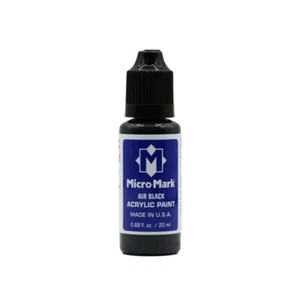 Micro-Mark Air Acrylfarbe schwarz, 20 ml - Bild 1 von 4