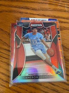 2019 Prizm Draft Picks Cameron Johnson RC Red Prizm Suns/North Carolina