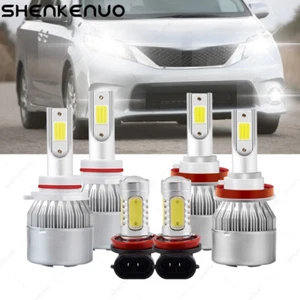 Para Toyota Sienna 2011-2018 6000K Combo H11 9005 Faro LED + Kit Bombilla Antiniebla 6x - Imagen 1 de 12