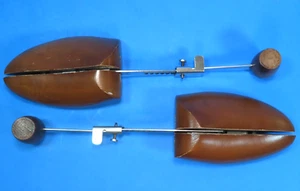 VINTAGE Adjustable Wood Metal Shoe Tree Form Insert Stretcher - Picture 1 of 19