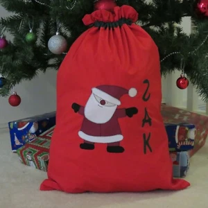PERSONALISED CHRISTMAS/SANTA SACK - Santa Design - - Picture 1 of 8
