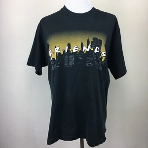Vtg 90s Friends TV Show Promo T Shirt Mens L New York Skyline Single Stitch - Picture 1 of 9