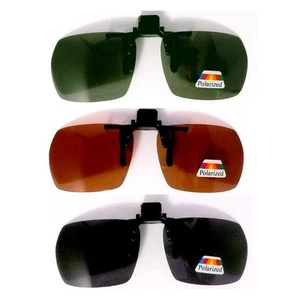 CLIP-ON POUR LUNETTES POLARISANT POLARISÉ POLARIZZATE SUR LUNETTES  - Imagen 1 de 4