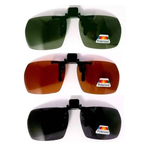 CLIP-ON POUR LUNETTES POLARISANT POLARISÉ POLARIZZATE SUR LUNETTES  - Photo 1/1