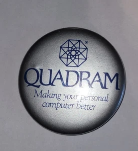 Quadram Making Your Personal Computer Better 2 1/4" Advertising Pinback Button - Picture 1 of 2