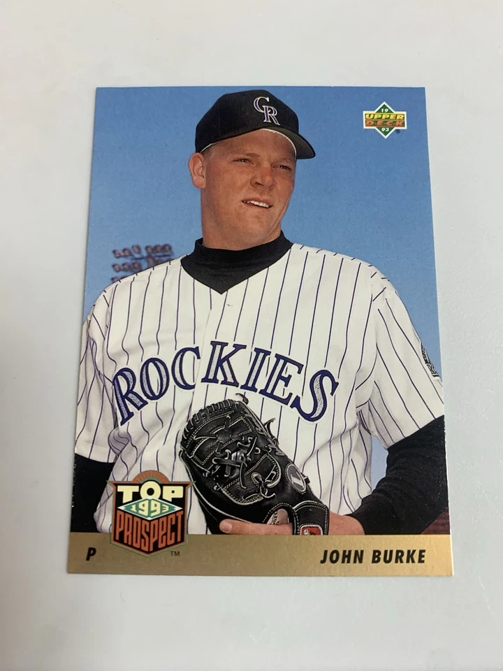 1993 Upper Deck Top Prospect John Burke Colorado Rockies - Image 1 of 1