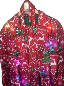 Tuta blazer pantaloni e cravatta 3 pezzi festa renne novità Natale 25 dicembre taglia XL - Foto 1 di 18