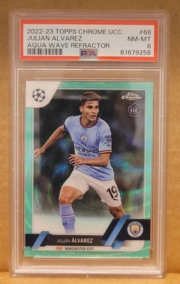 2022-23 Topps Chrome UCC Aqua Wave Refractor RC #68, d#091/199. Argentina.  - Image 1 of 2