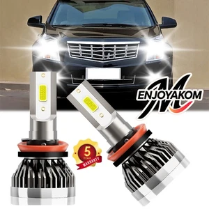 For Cadillac SRX 2010-2016 Bright White LED Headlight Bulbs Low Beam Kit 2x - Foto 1 di 11