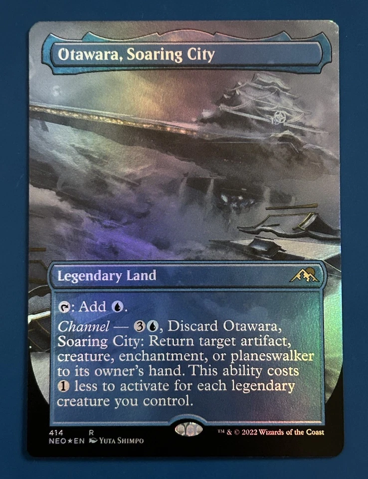 Otawara Soaring City Borderless Foil - Kamigawa Neon Dynasty (NEO) - MTG 414 NM - Image 1 of 1