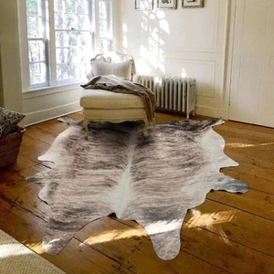 Tumbleweed Velvet Brindle 2 Synthetic Cowhide Rug - Luxurious Cow Print Rug f... - Picture 1 of 8
