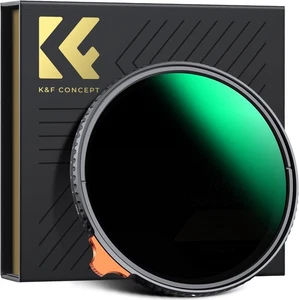 K&F CONCEPT 82mm Putter Variable ND Filter ND2-400 AGC Glass Adjustable NDFilter - Picture 1 of 14