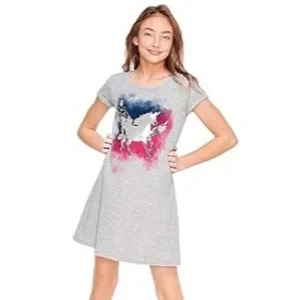 Vestido Sudadera Justice Girls Unicornio Lentejuelas Abatibles - Talla: 10 - Imagen 1 de 5