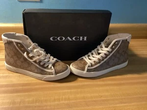 Coach C207 SIG PVC Hightop 9B Brand New - Picture 1 of 18