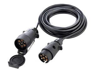 7 PINES CABLE DE EXTENSIÓN ELÉCTRICO REMOLQUE 12N TIPO X2 12N ENCHUFES 5m - Imagen 1 de 3