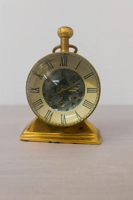 Vintage Gold Mantle ClockTable for Living Room Decor Table Clock Decorative B... - Image 1 of 4
