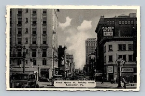 Vintage Lancaster PA North Queen St. Straßenszene Silvercraft Postkarte - Bild 1 von 2