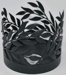 NEW NWT BATH BODY WORKS BLACK MODERN BRANCHES LARGE 3 WICK CANDLE HOLDER 14.5OZ - Picture 1 of 1