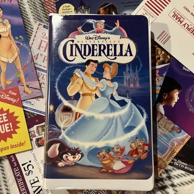 Walt Disney’s  Cinderella Masterpiece Collection VHS #5265 RARE w Original Adver - Image 1 of 4