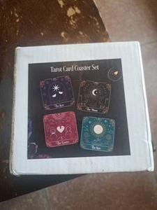 Tarot Card Coaster Set Brand New In Box Ideal Christmas Gift - Picture 1 of 3