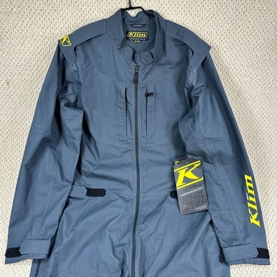 NEW Klim Terrafirma Dust Suit Mens 2XL Gray Ripstop Performance Riding Coveralls - Image 1 of 4