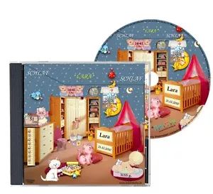 Schlaflied CD mit Namen Geschenk zur Taufe Geburt Weihnachtsgeschenk Kindermusik - Bild 1 von 3