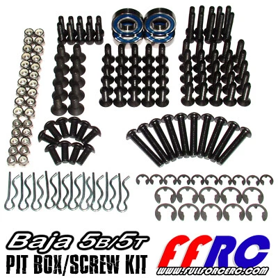 HPI BAJA 5B 5T 5SC PIT BOX / SCREW KIT BY FULLFORCE RC - INCULDES BEARINGS! - Image 1 of 3