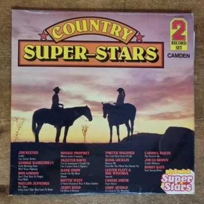 Country Super Stars LP Vinyl 2 Record Set Camden Pickwick Compilation 1980 - Image 1 of 4
