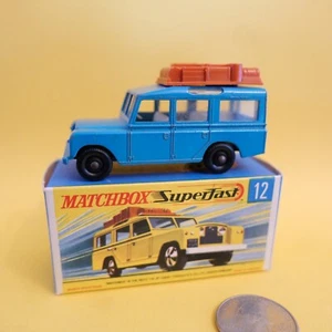 Matchbox Superfast No 12 Land Rover Safari with Box blue - Picture 1 of 3