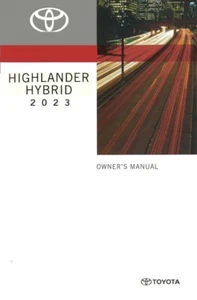 2023 Toyota Highlander Hybrid Owners Manual User Guide - Picture 1 of 1
