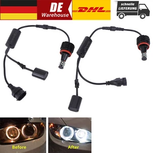 2× H8 120W Angel Eyes Ringe Standlicht für BMW E60/61/71/70/82 LCI E90/91/93 - Afbeelding 1 van 17
