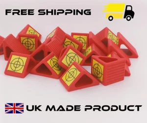 60er-Pack - Vermessungsziel 90° Überwachung reflektierender Retro-Punkt 20 mm Retro ROT - Bild 1 von 2