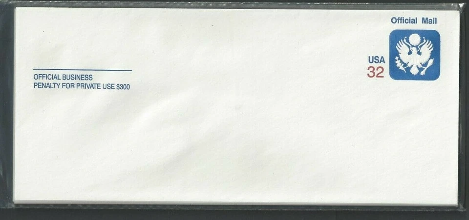 Official UO88R 32c Red & Blue Mint Entire Size 23 - Image 1 of 1