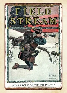 fishing hunting outdoor enthusiasts metal tin sign home wall painting - Picture 1 of 4