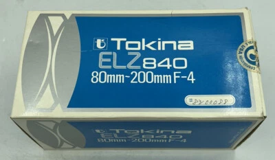 TOKINA LENS, ELZ 840, 80MM - 200MM F/4, MADE IN JAPAN - Image 1 of 3