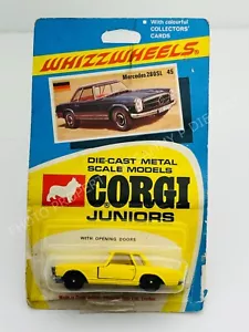 CORGI Juniors 1:64 MERCEDES BENZ 280SL Yellow NEW in ROUGH BLISTER !! - Picture 1 of 6