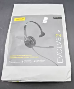 Jabra Evolve2 30 UC Wired Mono Headset 23089-889-979 Black NEW - Picture 1 of 4