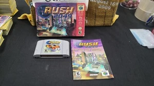 CIB SAN FRANCISCO RUSH 2049 NINTENDO 64 N64 VIDEO GAME COMPLETE BOX W/ PROTECTOR - Picture 1 of 13
