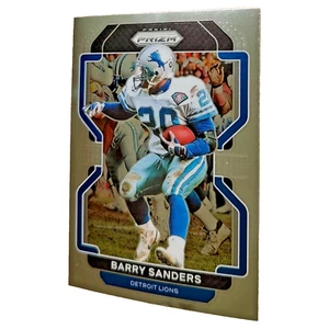 Fútbol americano Panini Silver Prizm 2021 Barry Sanders Detroit Lions #155 Salón de la Fama - Imagen 1 de 4