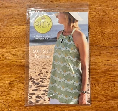 Amy Butler Medio Oeste Moderno Sun Surf Halter Top Patrón Niñas Tallas 7-12 Nuevo  Foto 1 de 3